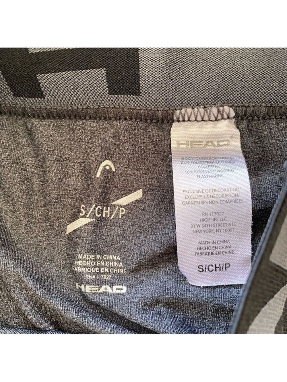Head. Size small. Men’s. Gray thin to be worn under ski clothes, running shorts - Picture 3 of 3
